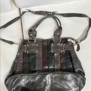NEW! Multi-Tone Leather Tote Bag